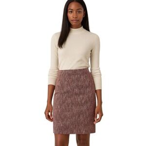 NEW Tahari Coral Tweed Pencil Skirt Lined Size 8 Career Workwear MSRP $88